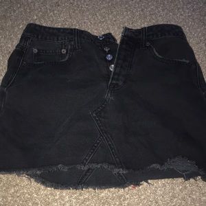 Black Jean skirt